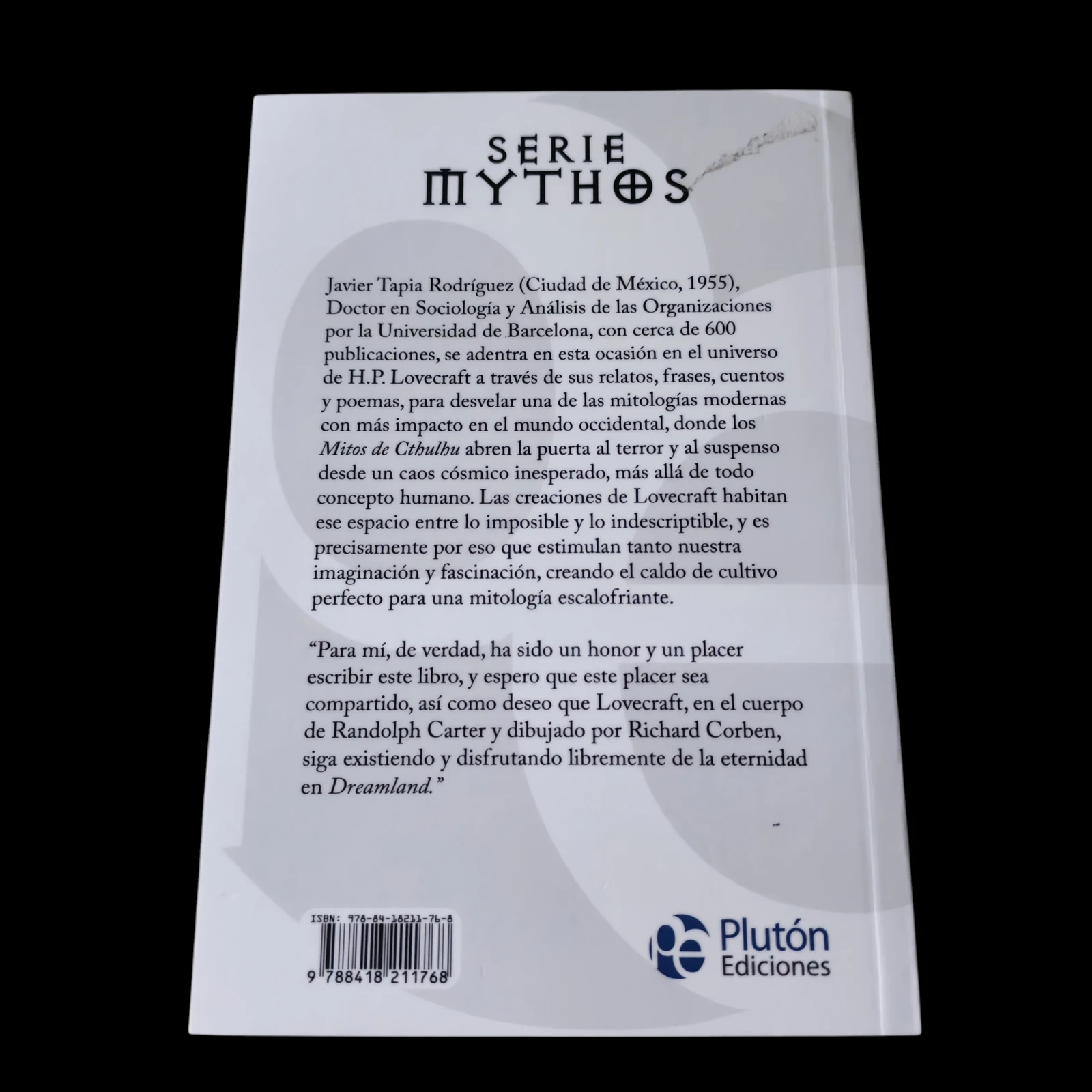 Mitología de H. P Lovecraft, Javier Tapia nuevo  2