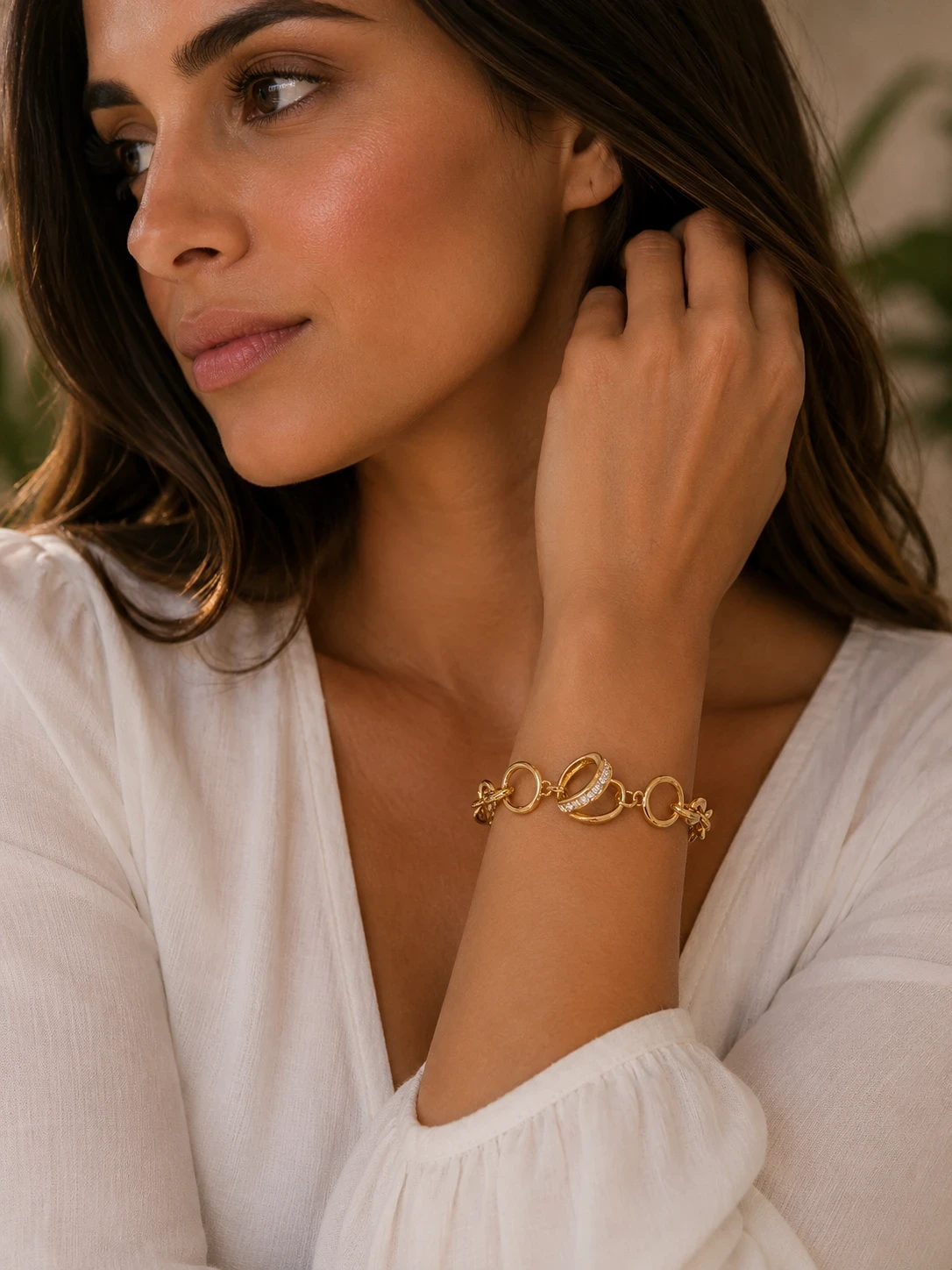 Pulsera oro laminado 