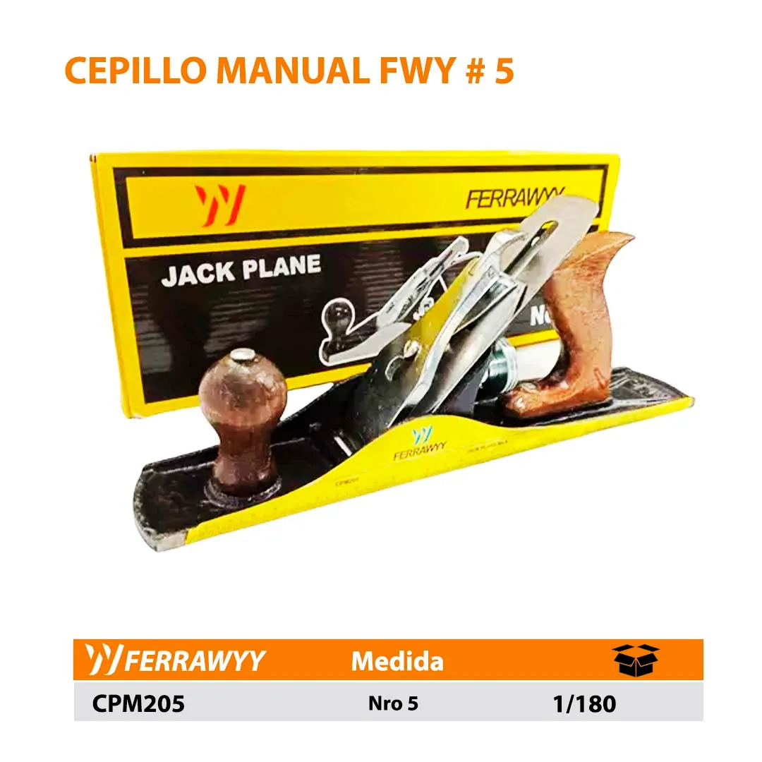 CEPILLO MANUAL FWY # 5
