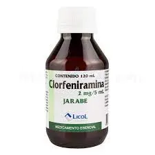 CLORFENIRAMINA 2MG/5ML JBE X 120 ML LICOL