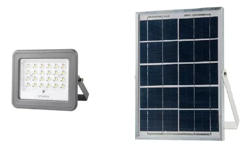 REFLECTOR LED 60WATTS CON PANEL SOLAR 