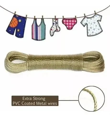 Cuerda de Ropa Acero Forrado 10/20m