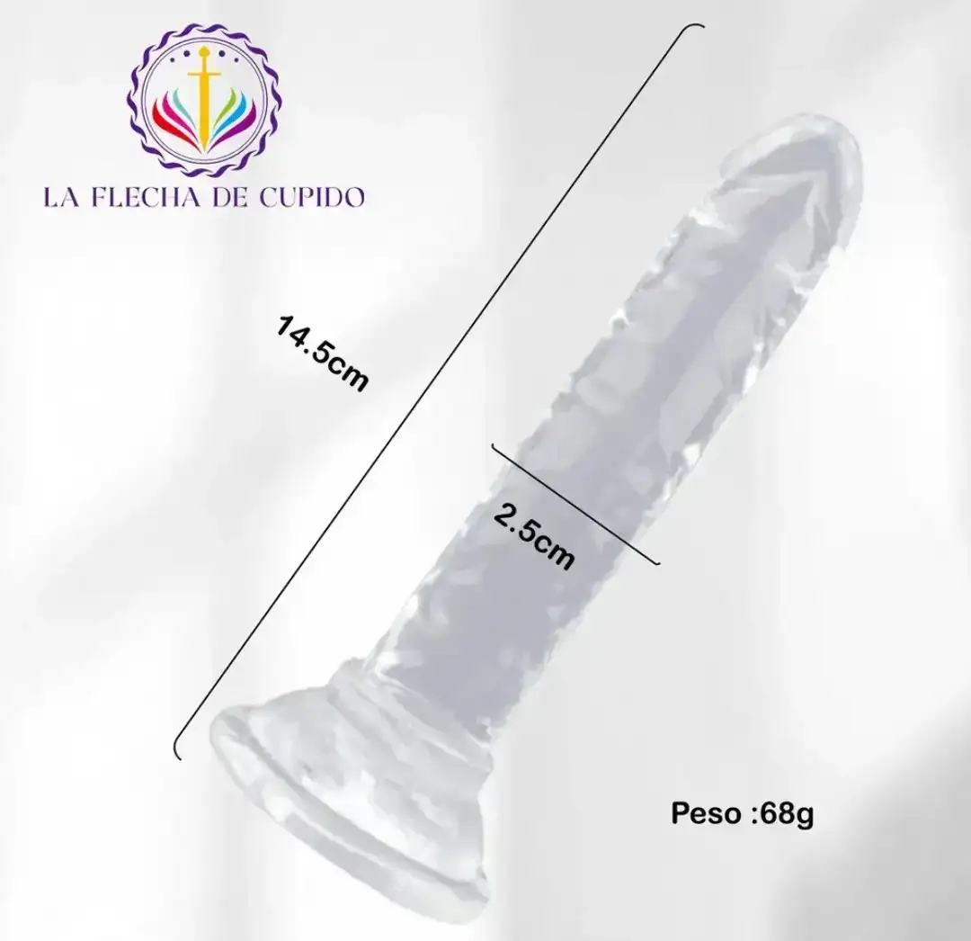 Cristal Flex – Dildo de Silicona Ultra Flexible con Ventosa 3