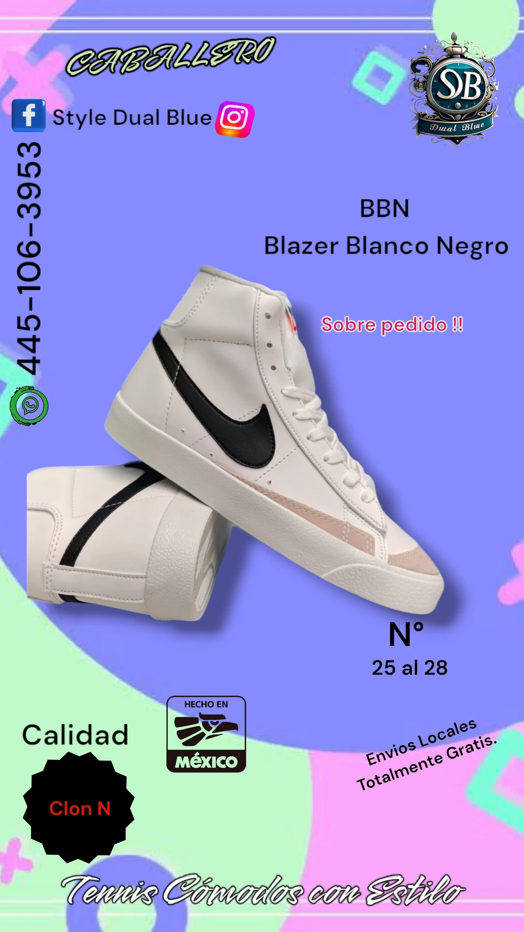 Blazer Blanco Negro