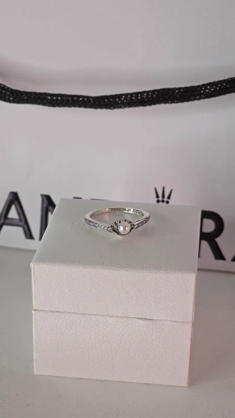 Pandora Disney princess Ariel pearl ring