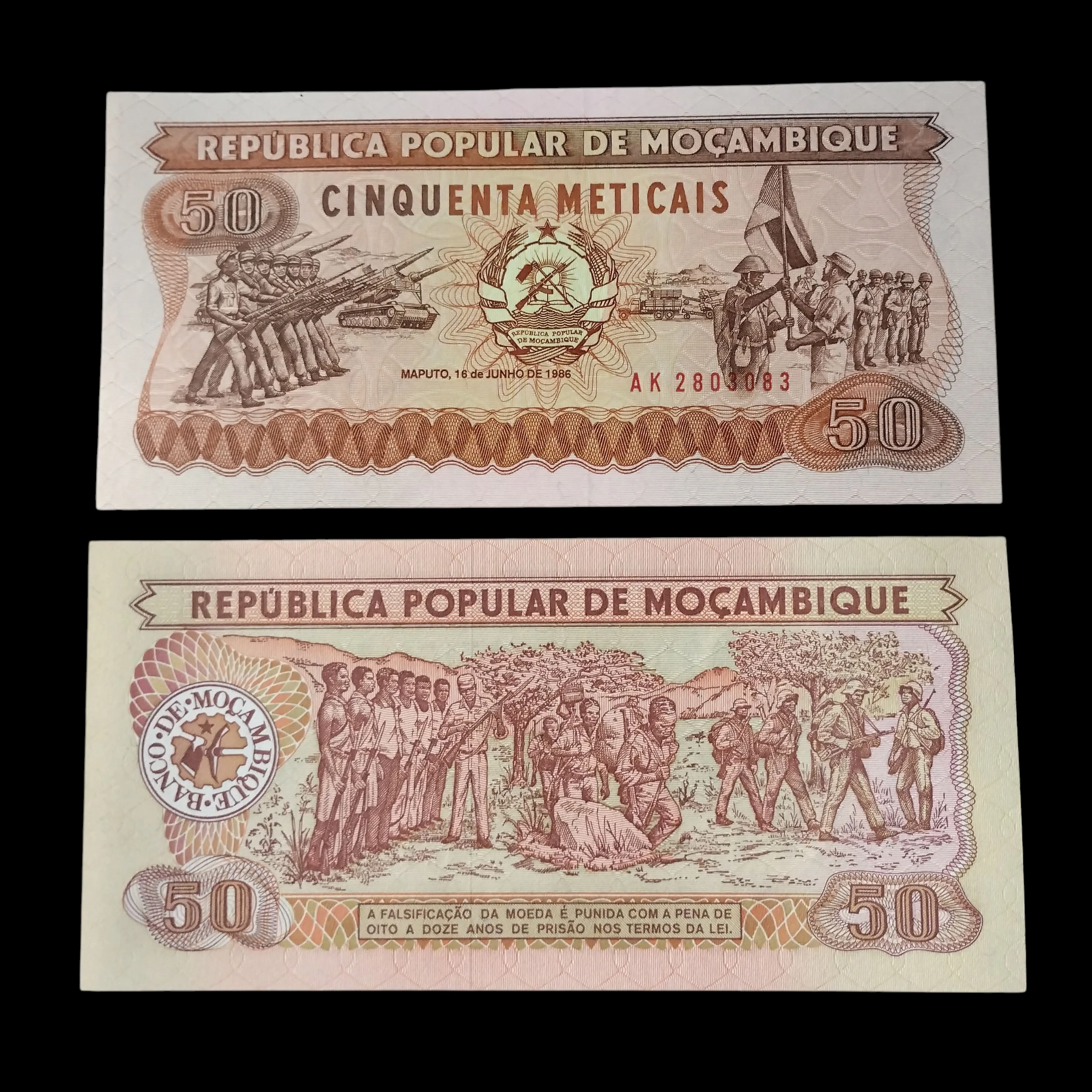 • Mozambique 50 meticais UNC