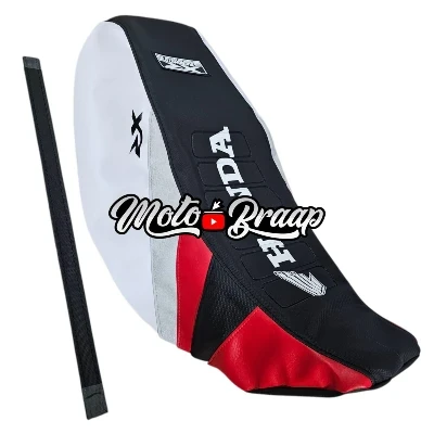 TP XR 150 L / TP XR 190 L tapizado Triángulos / negro rojo gris cola blanca letrero en medio DW