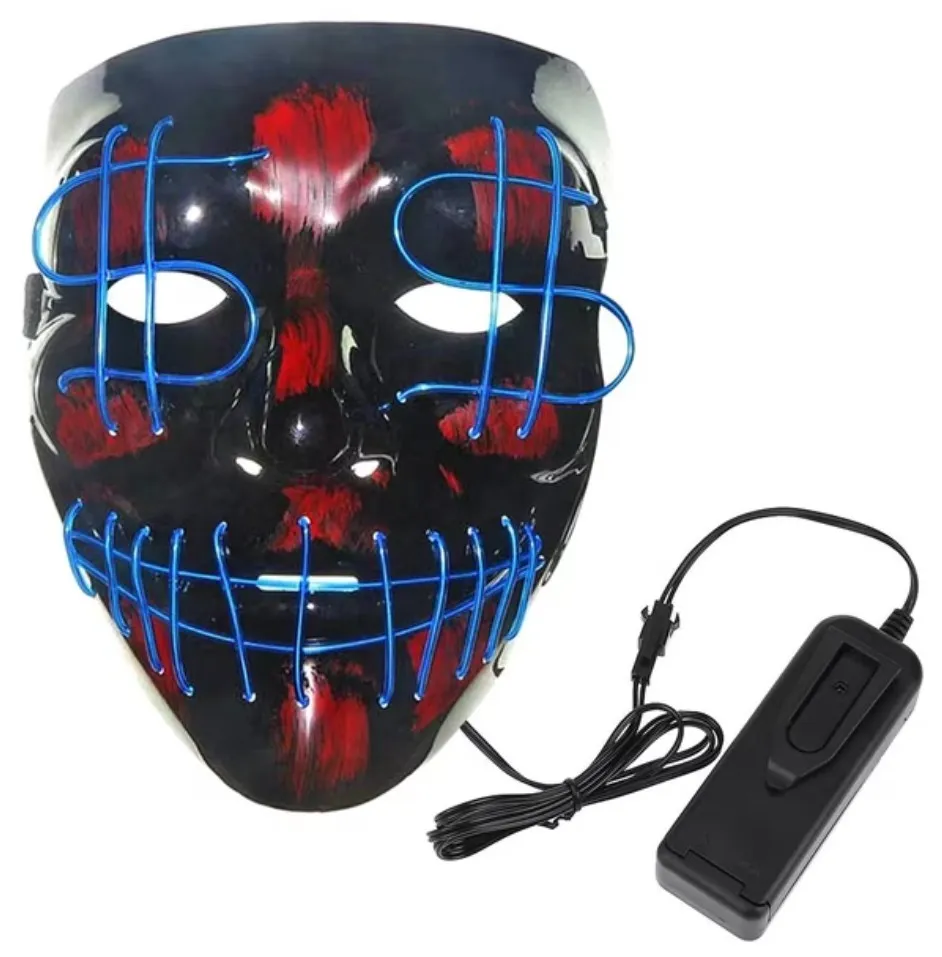 Mascara rigida led la purga signo dolar  4