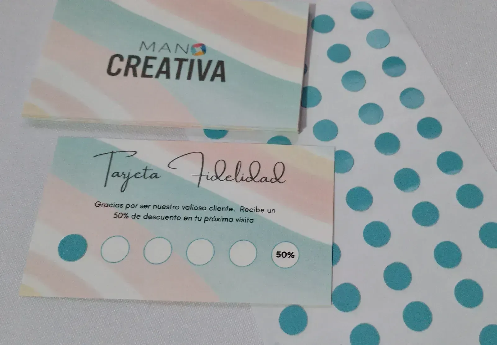 Tarjeta fidelidad más adhesivo 3
