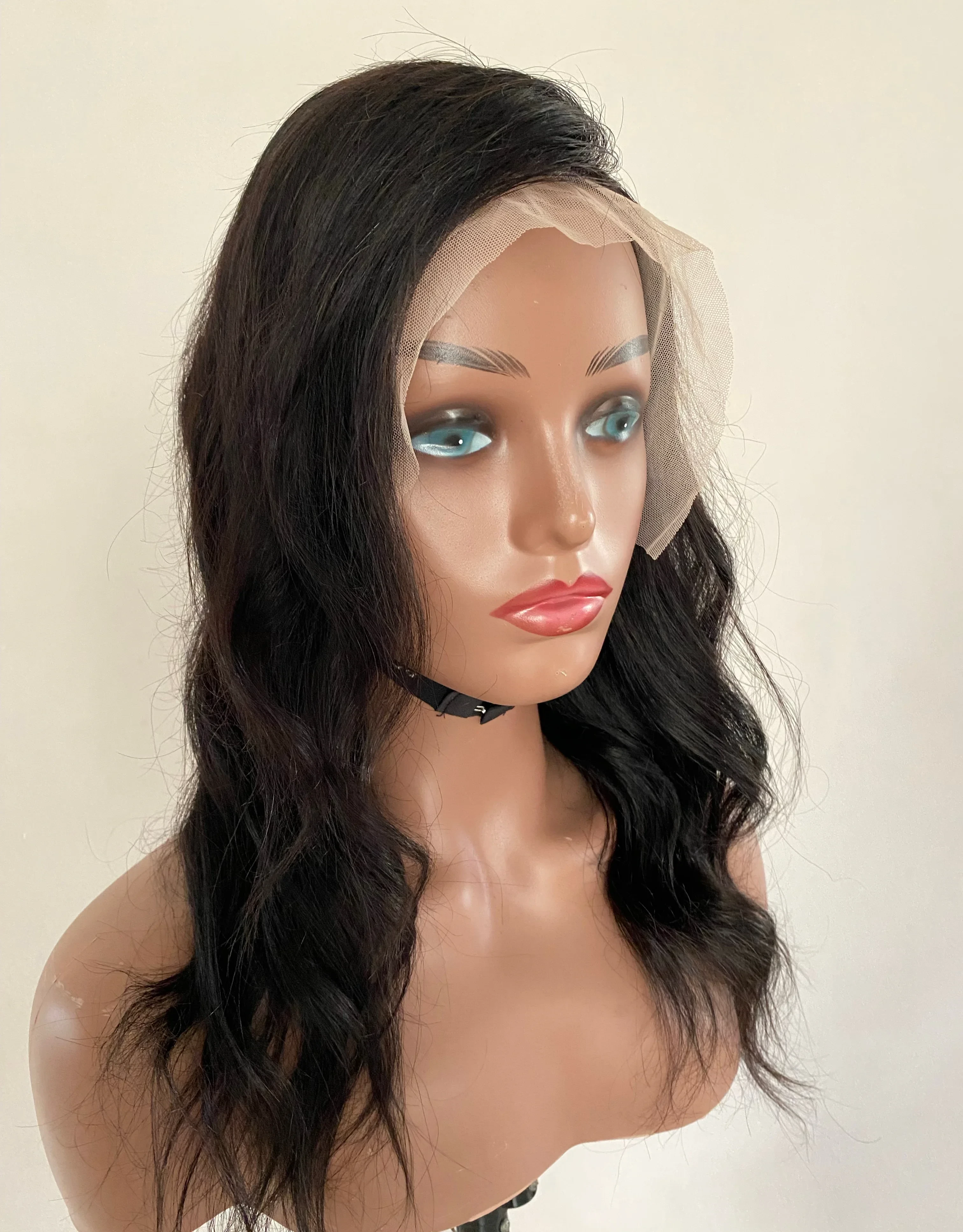 Peluca 16”, frontal lace 13x4,  150% densidad  3