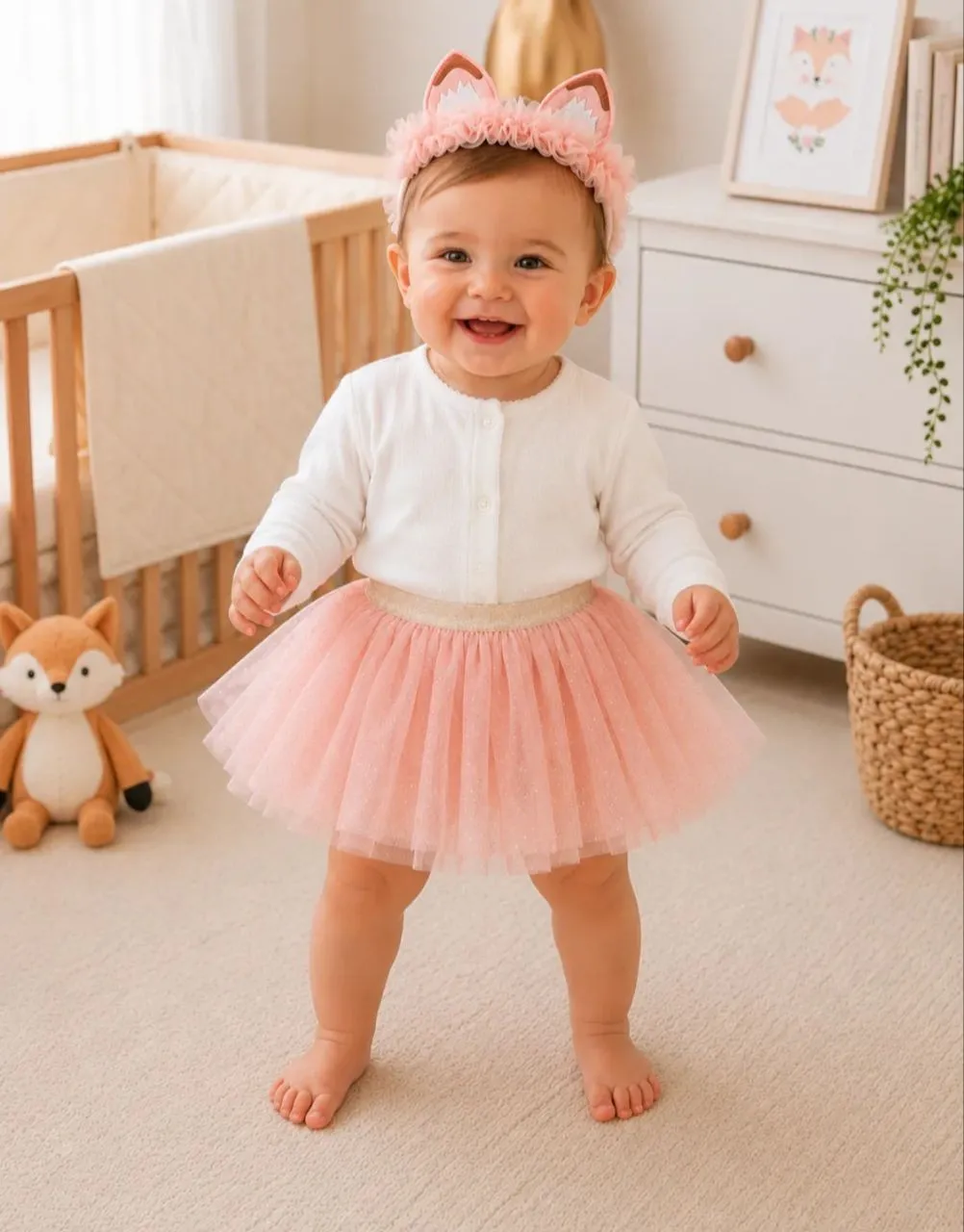 Set tutu zorrito para bebe conjunto 2 piezas 2