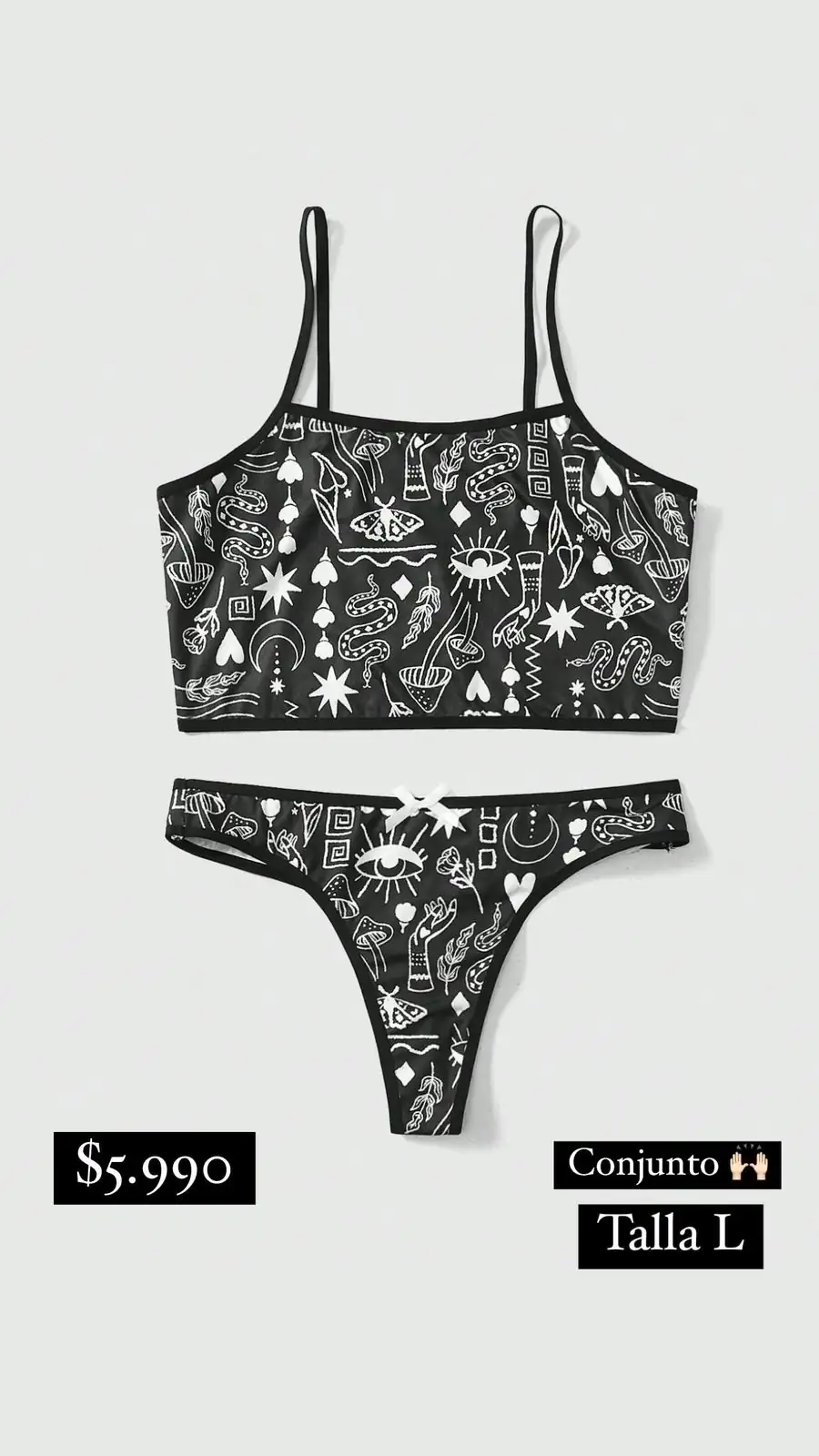 Conjunto gotico 2 piezas 