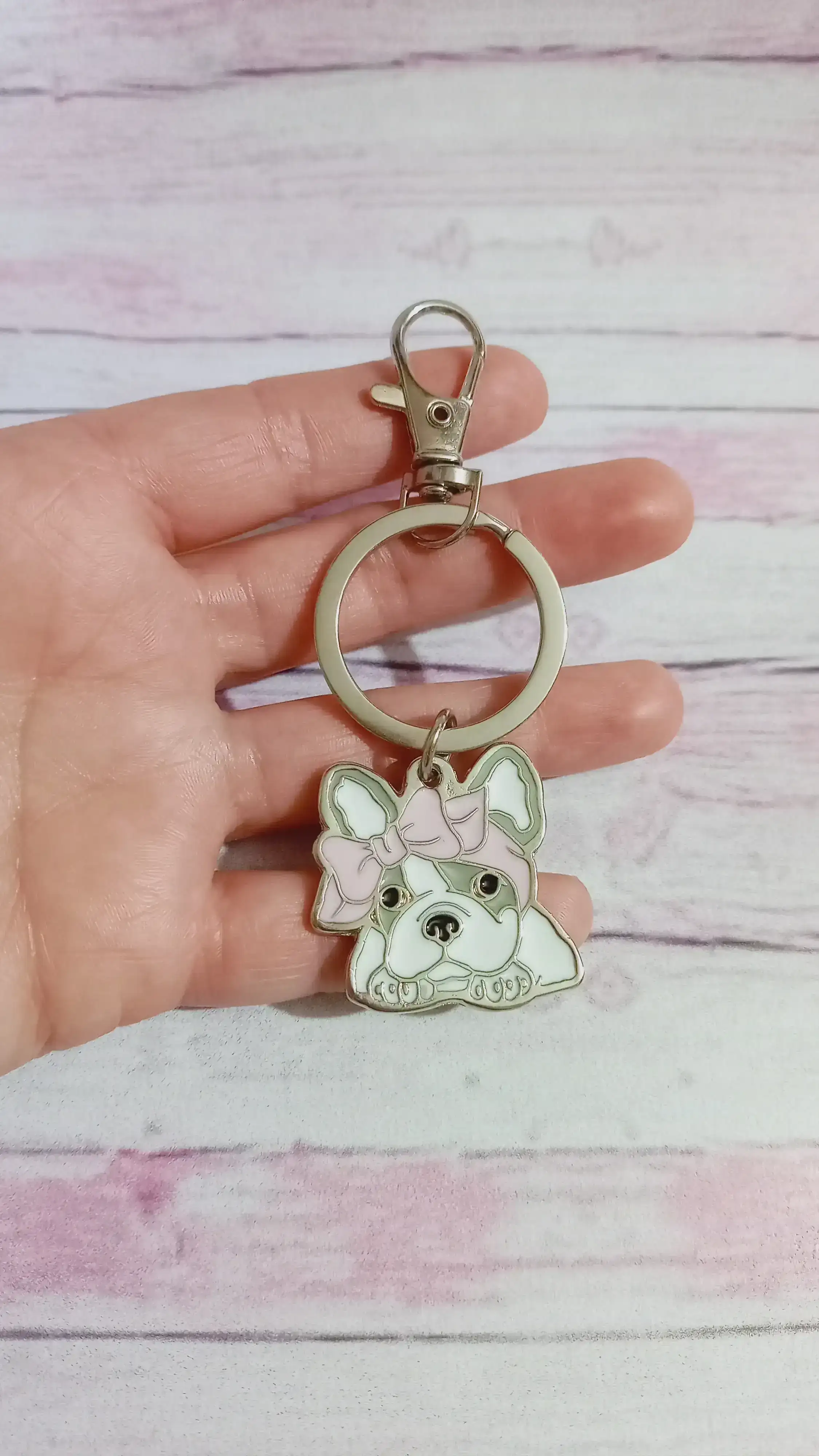 LLAVERO PERRITO ROSA