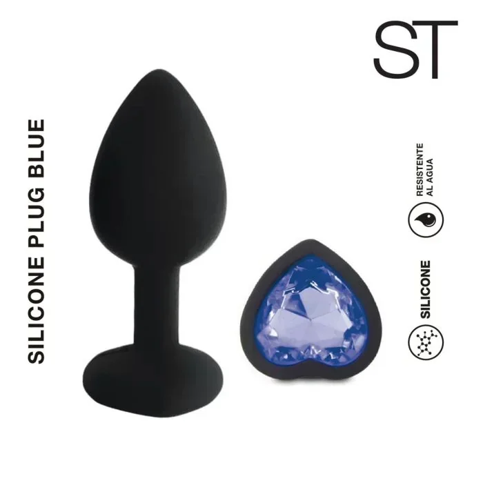 Plug Anal de Silicona Mediun Blue
