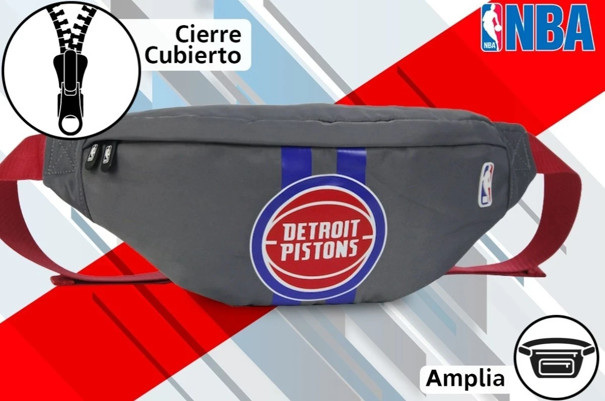 Riñonera NBA DETROIT PISTONS Gris 2