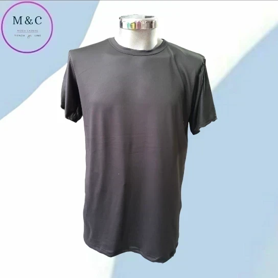 Playera lisa G colores manga corta  8