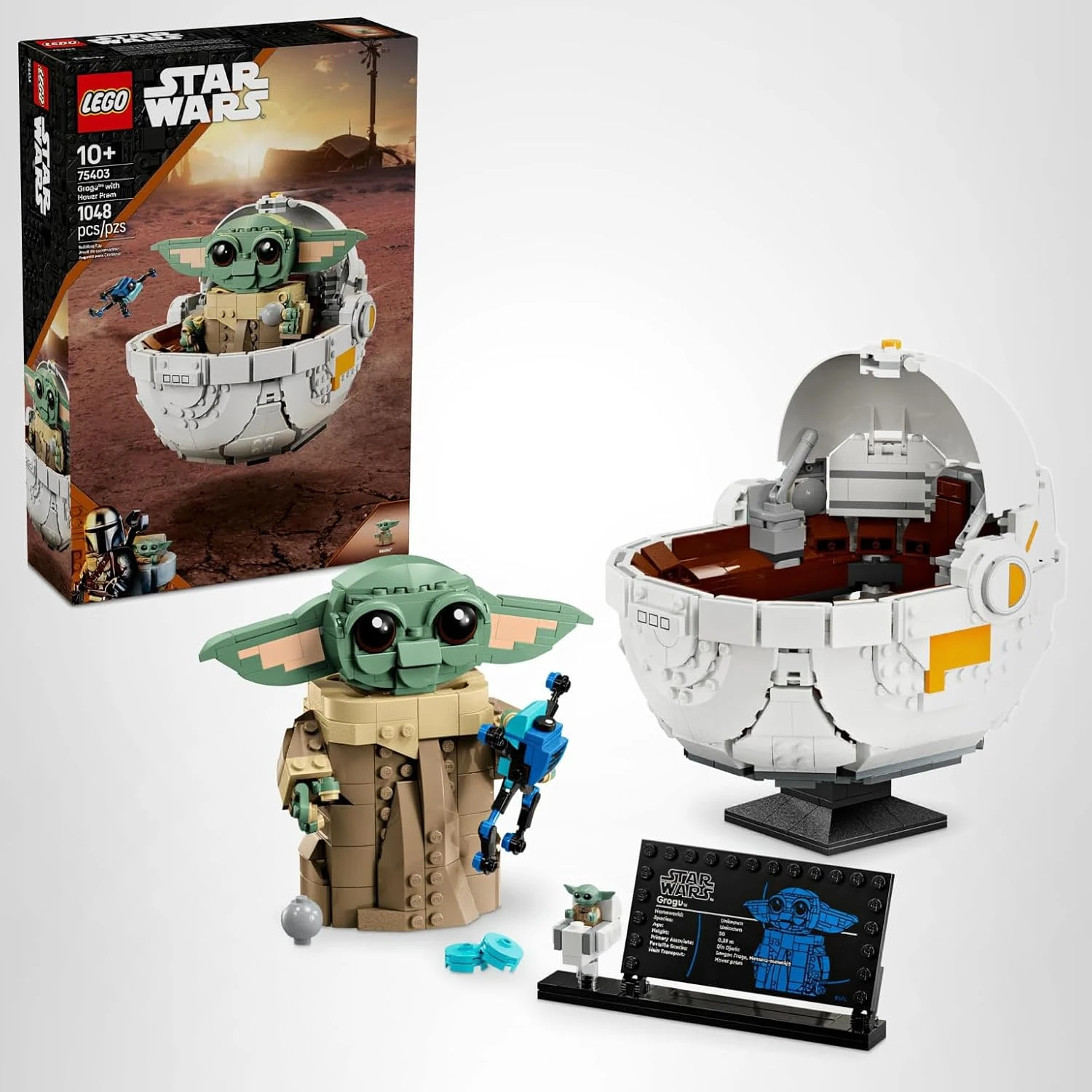 LEGO Star Wars: Grogu con cochecito flotante