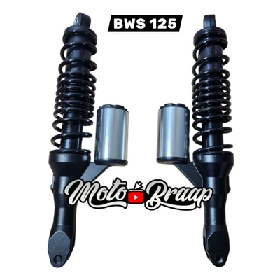BWS 125 X Amortiguadores traseros negro plata CARBURADA GX 56869-826190