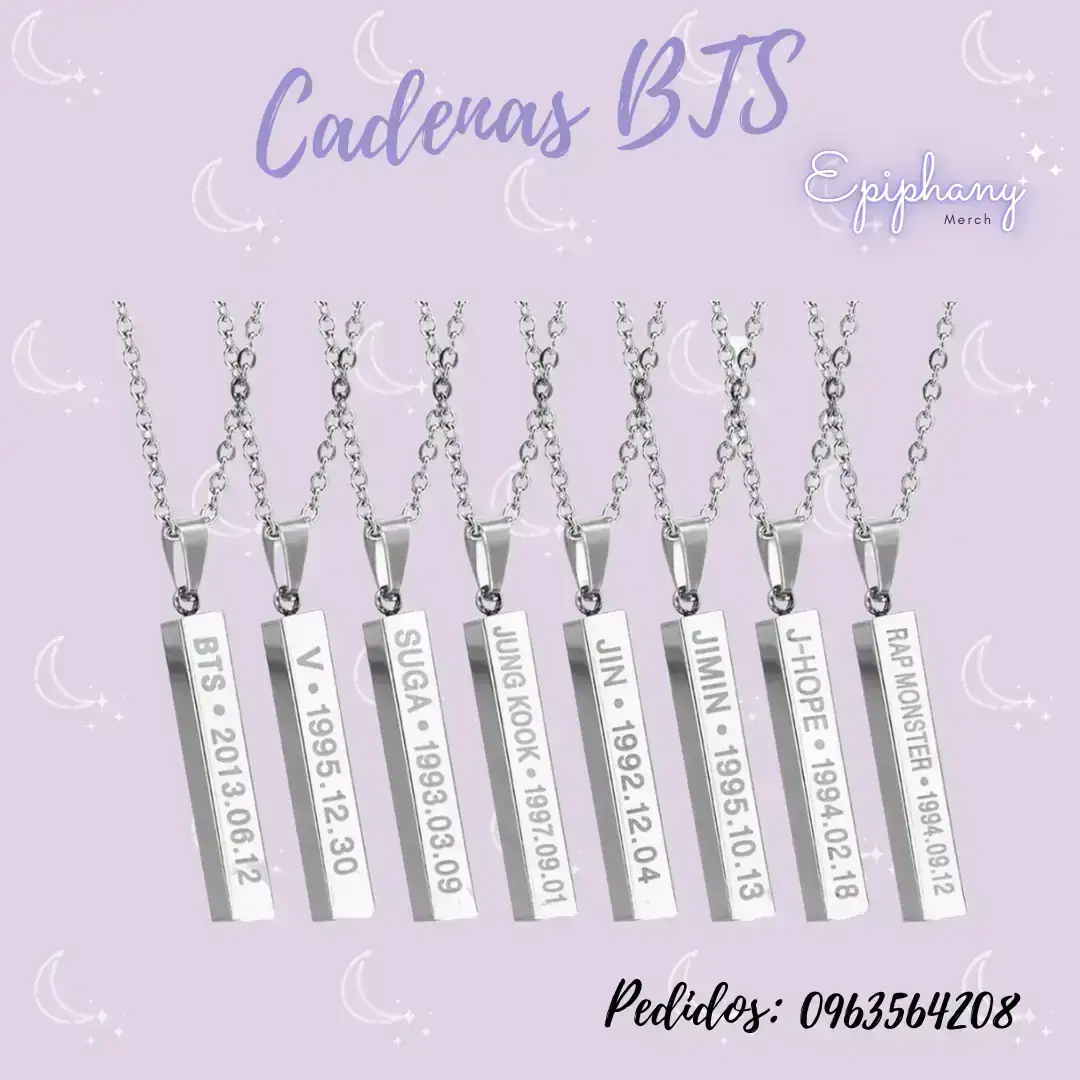 Cadenas BTS - Integrantes