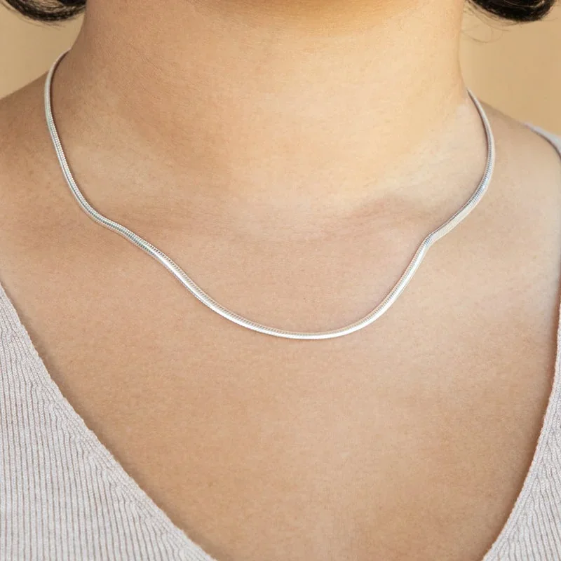 CADENA SNAKE QUEEN SILVER
