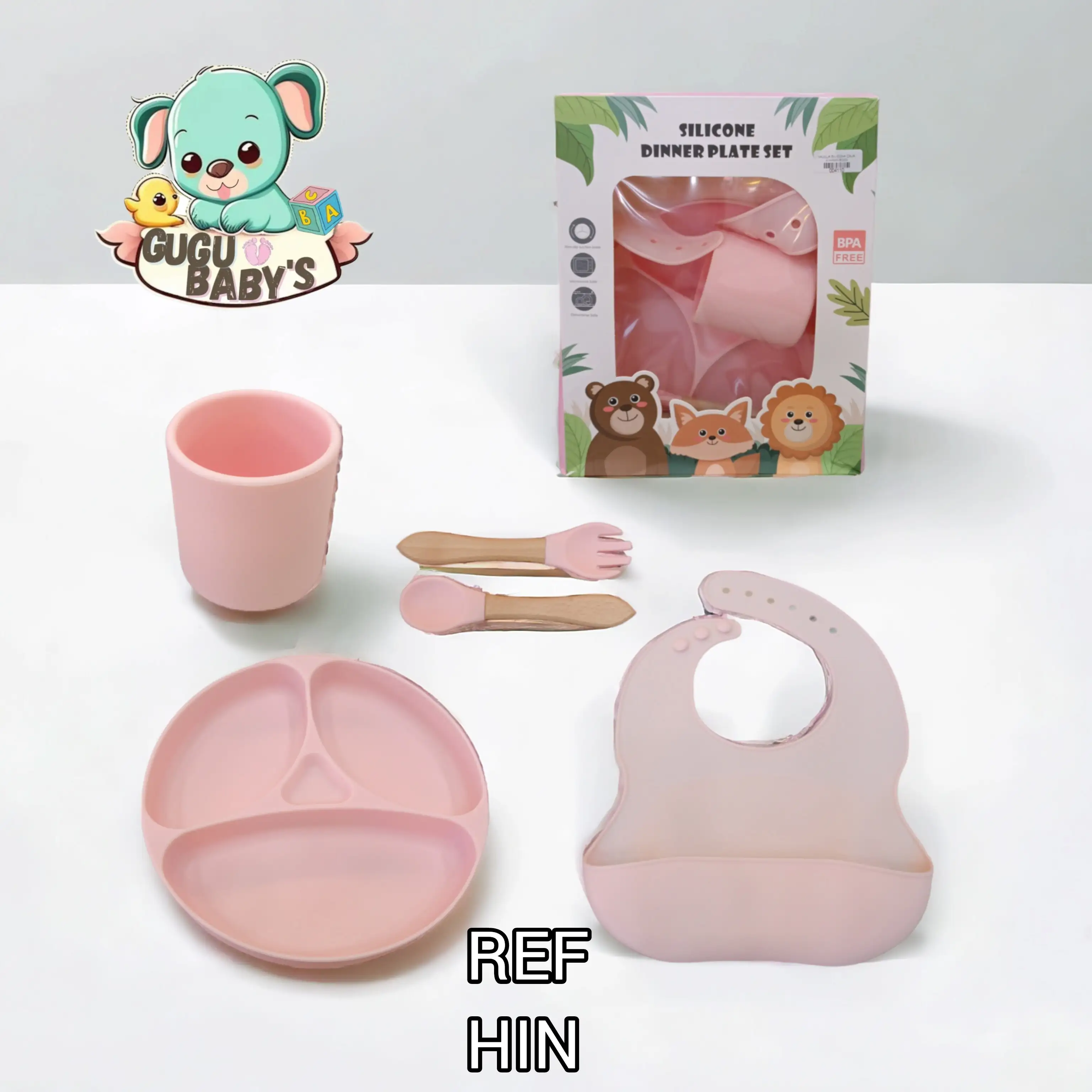 Vajilla en silicona niña