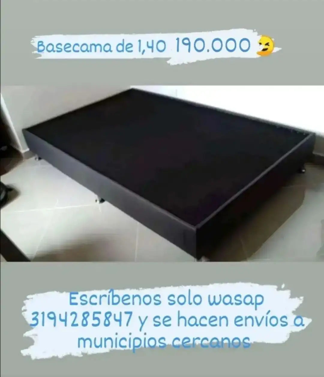 Basecama de 1,40 a 190.000 y  de 1,20 a 180.000 