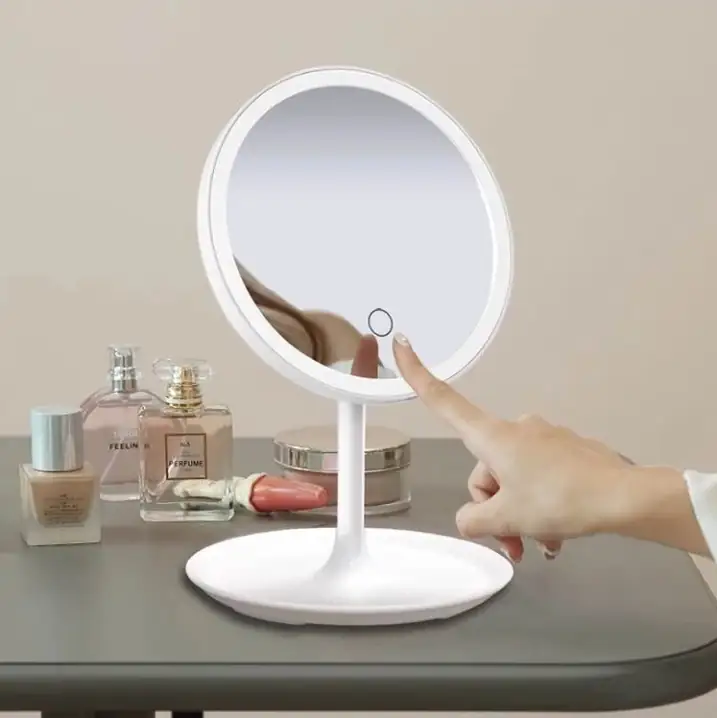 Espejo Maquillaje LUZ LED Redondo con Encendido táctil 4