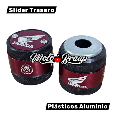 Honda Slider eje trasero plasti aluminio contra marcado rojo (PAR)