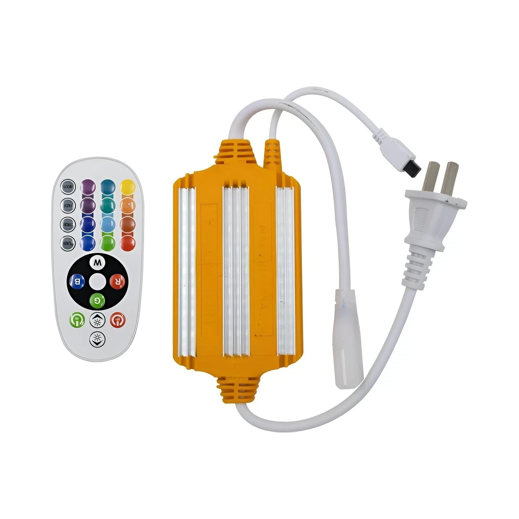  KIT CONTROLADOR + CONTROL REMOTO MANGUERA RGB 5050 25MTS