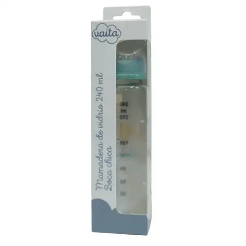 2023 - VAITA MAMADERA DE VIDRIO BOCA CHICA 240 ML +3M 2023 2