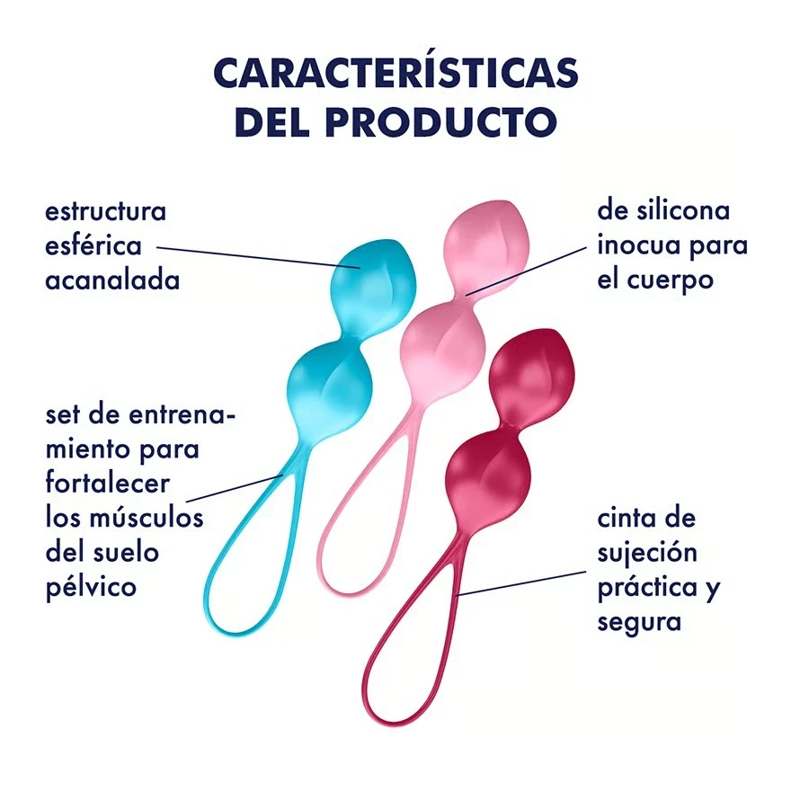 Satisfyer V Balls, 79 + 114 + 150 Grams, 3 Pieza 3