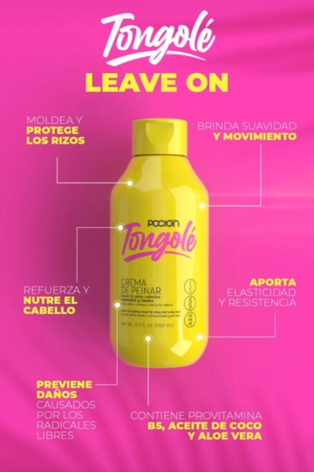 la pocion tongole crema peinar rizos y ondulados 450ml