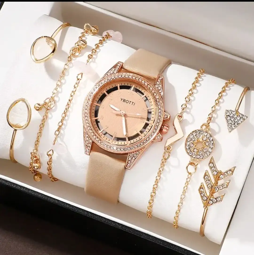 Conjunto reloj y joyeria 