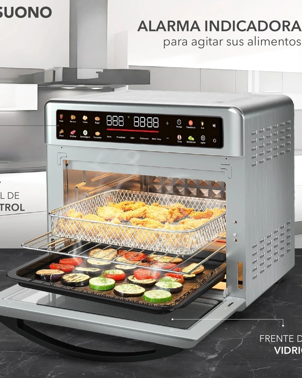 HORNO FREIDORA DE AIRE DIGITAL 1700W 25L