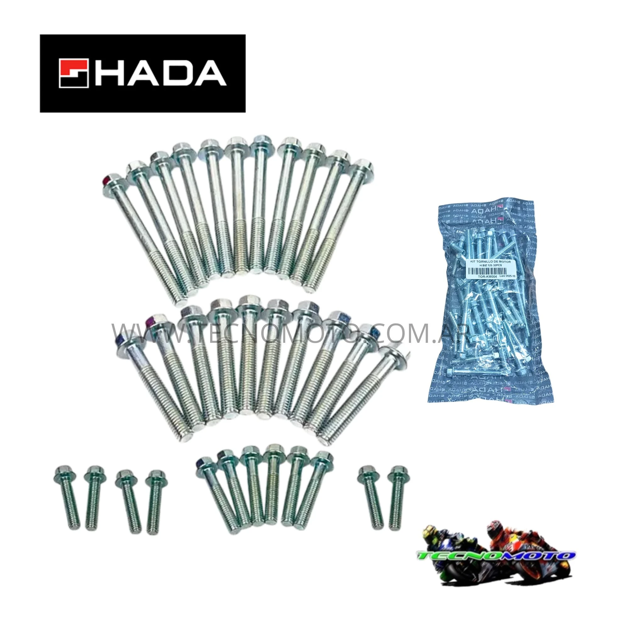 TORNILLO MOTOR HONDA 125 BIZ -32PCS.-50262