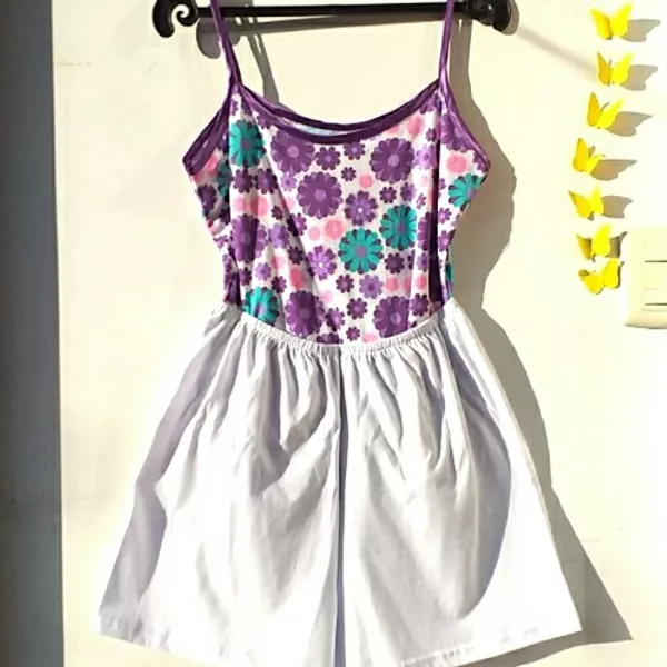 Pijama flores Lila