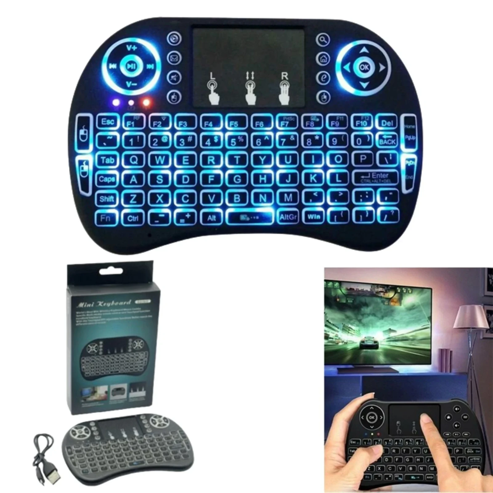 Mini Teclado Smart Retroiluminado