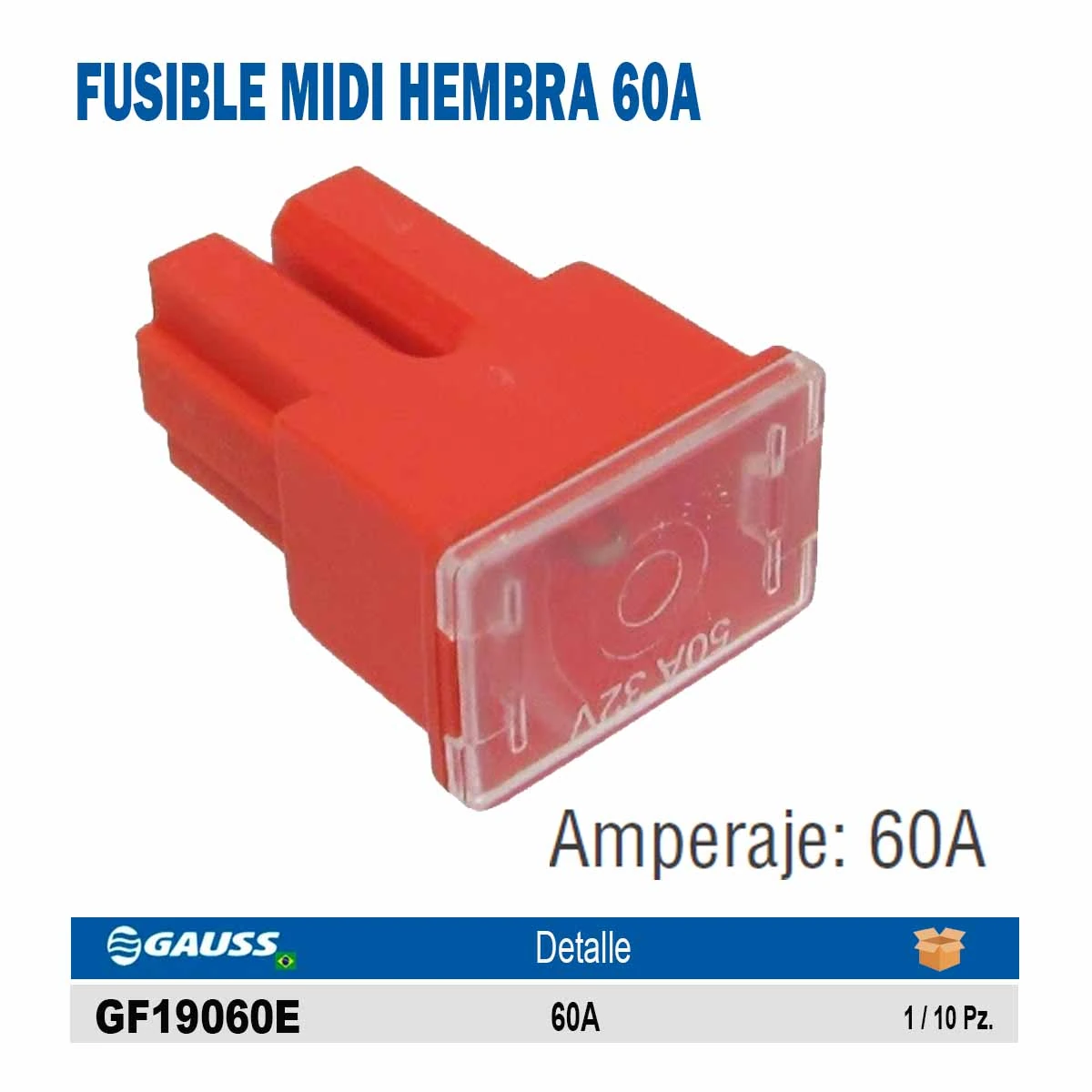 FUSIBLE MIDI HEMBRA 60A BLISTER