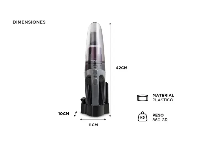 ASPIRADORA DE MANO INALÁMBRICO ATMA POWER PARA POLVOS Y LÍQUIDOS  5