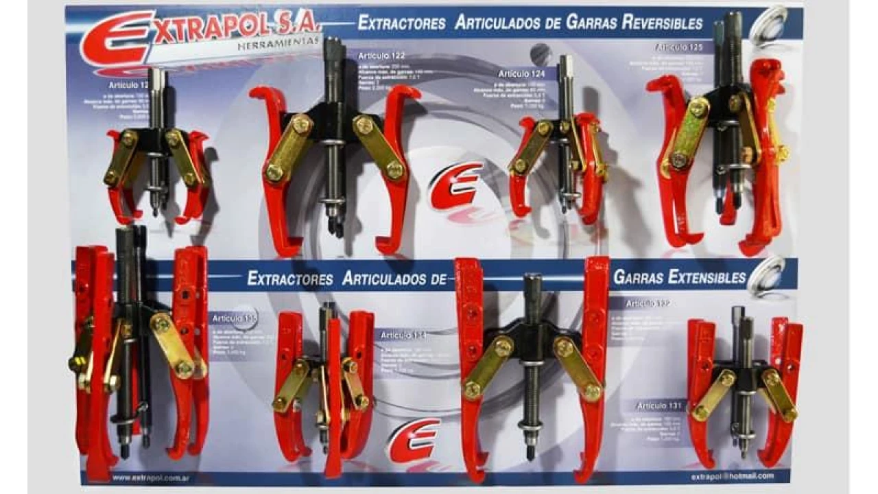 Kit completo de 8 extractores extrapol articulados 108