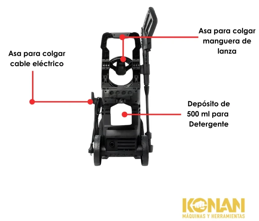 HIDROLAVADORA KONAN 150BAR 2200W 3