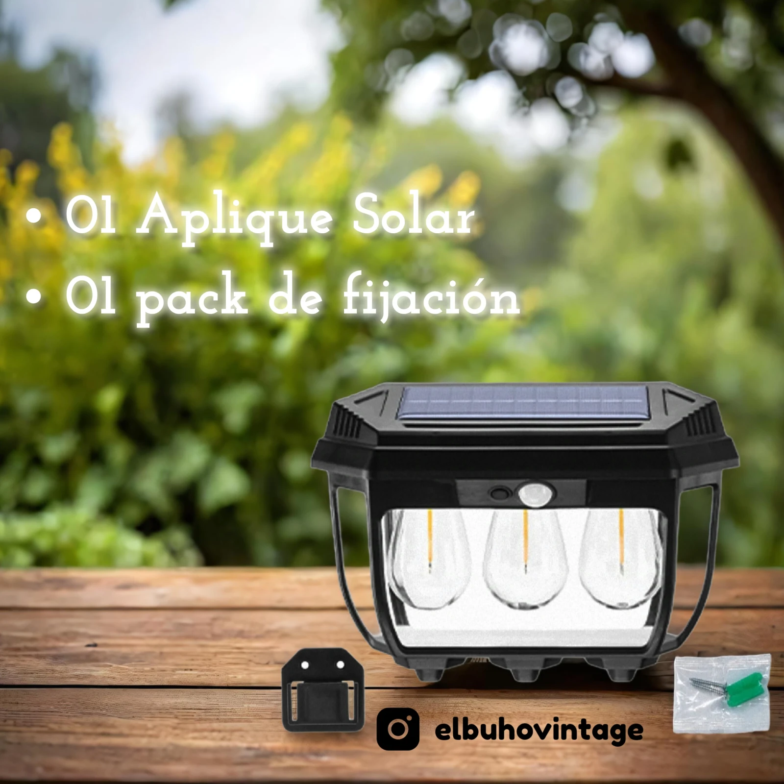Aplique LED Decorativo Solar ☀️ 3