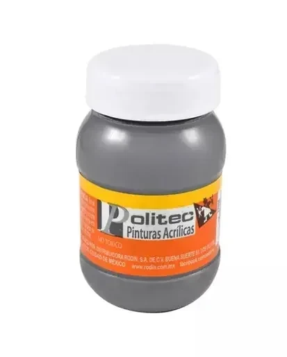 Politec pintura gris  frasco 100 ml