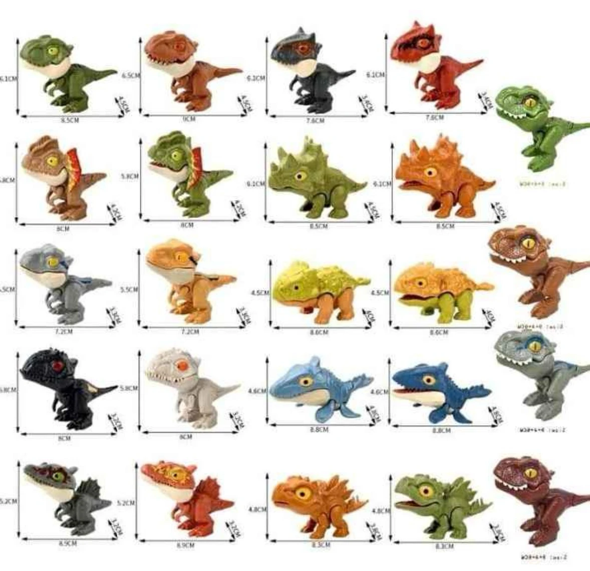 Paquete de 12 dino mordelones 