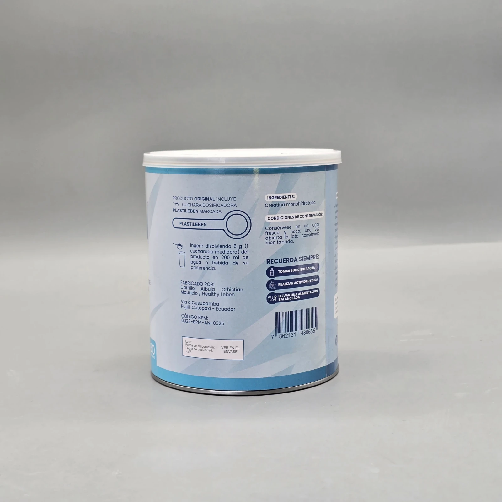 CREATINA MONOHIDRATADA LEBEN 300g - HEALTHY LEBEN 2