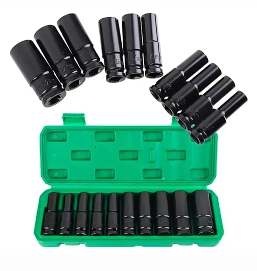 Dados Largos De Impacto 1/2" 10 Piezas