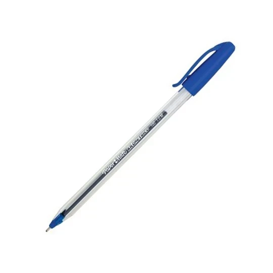 Bolígrafo  papermate azul kilometrico punto mediano