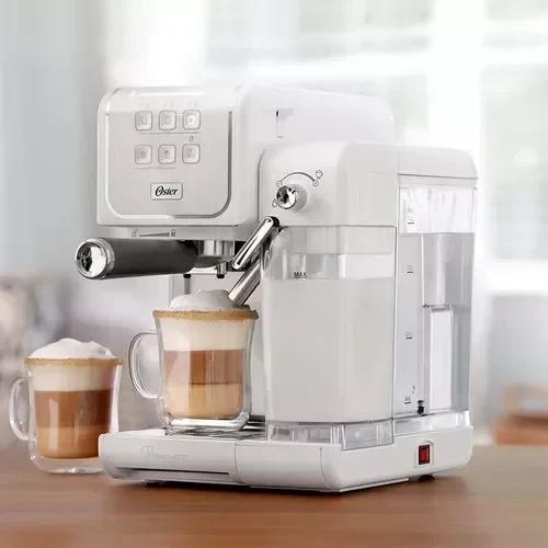 Cafetera Expresso Oster Cappuccino Latte Capsulas BVSTEM6801 Blanca 3