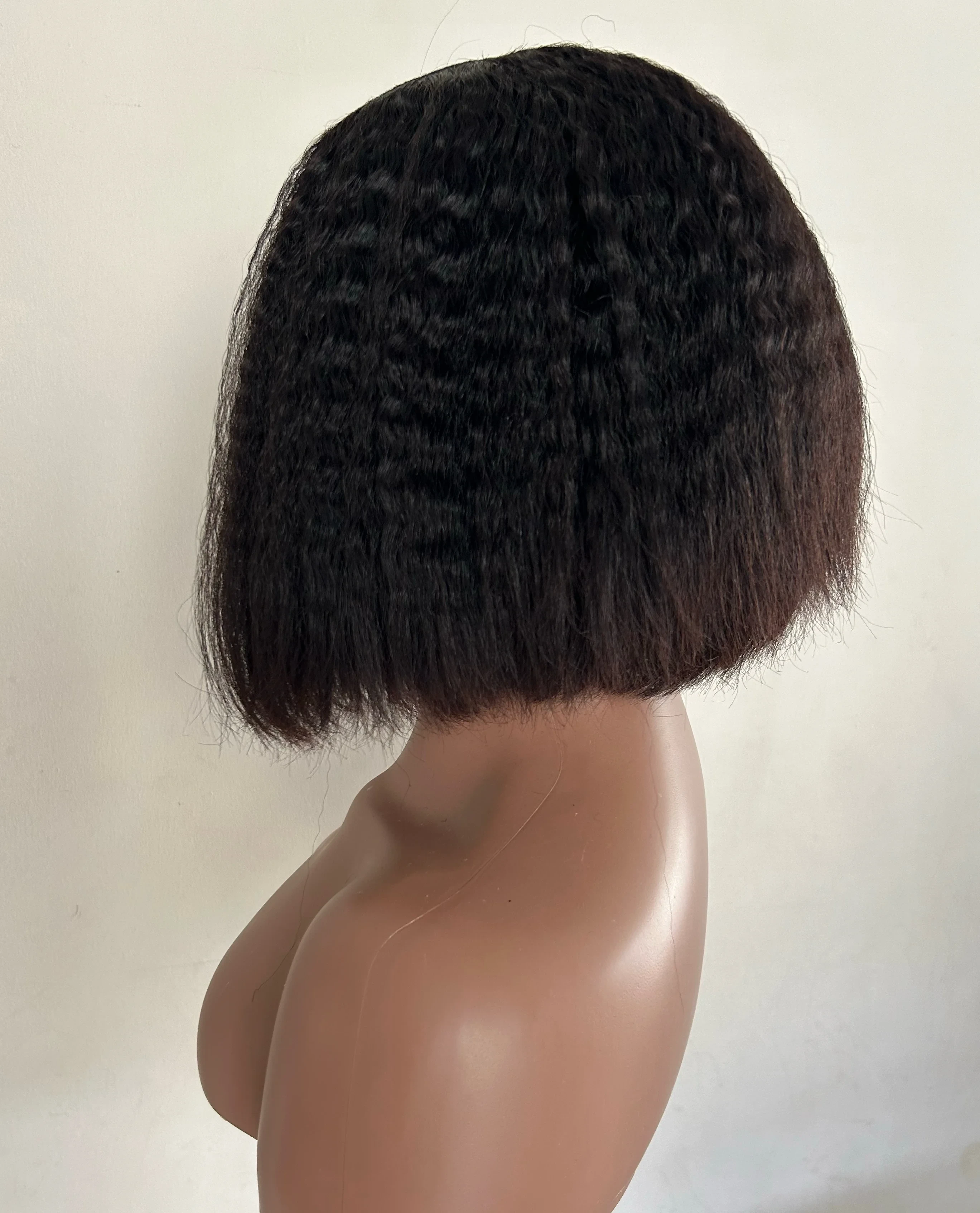 Peluca en U cabello humano yaki 8”  4