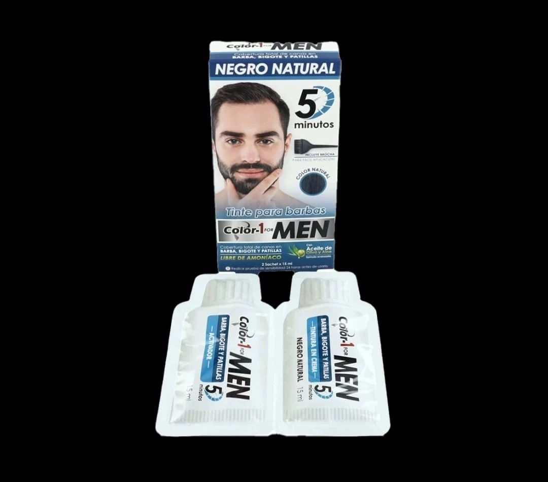 color 1 tintura para barba for men